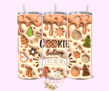 Load image into Gallery viewer, Cookie Baking Queen 3D 20oz Tumbler
