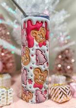 Load image into Gallery viewer, Pink Gingerbreads 3D 20oz Tumbler
