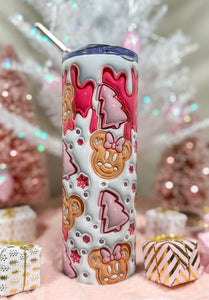 Pink Gingerbreads 3D 20oz Tumbler