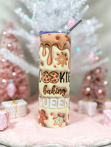 Cookie Baking Queen 3D 20oz Tumbler