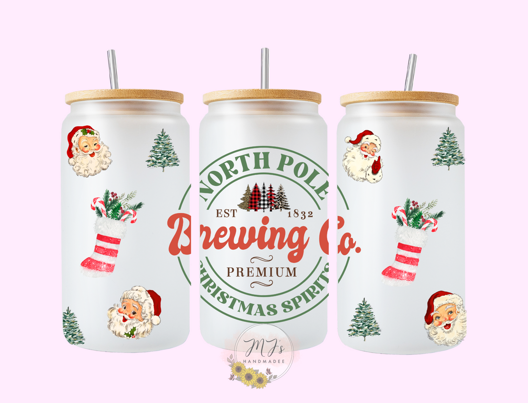 North Pole Brewing 16oz Glass Cup