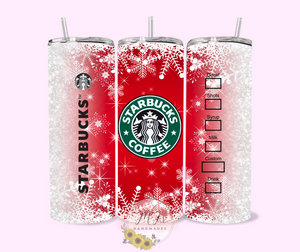 Red Snowflakes 20oz Tumbler