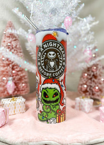Nightmare Before Coffee 3D 20oz Tumbler