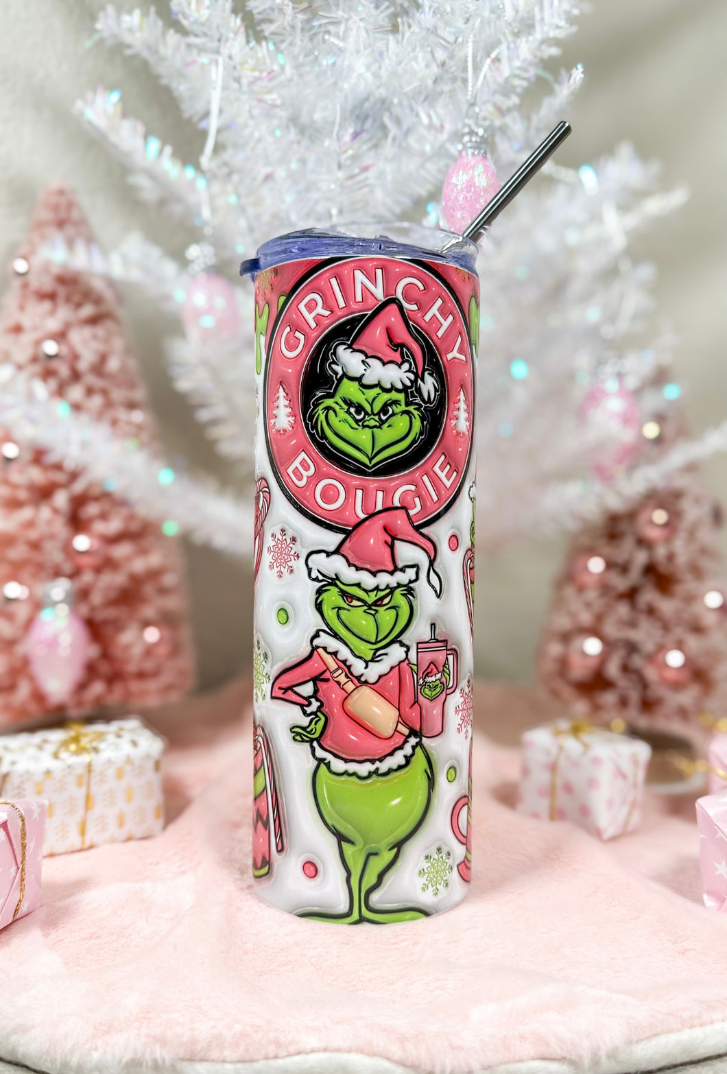 Bougie Grinchmas Coffee 3D 20oz Tumbler