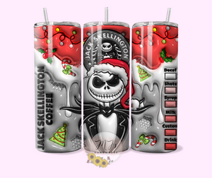 Jack Skellington Coffee 3D 20oz Tumbler