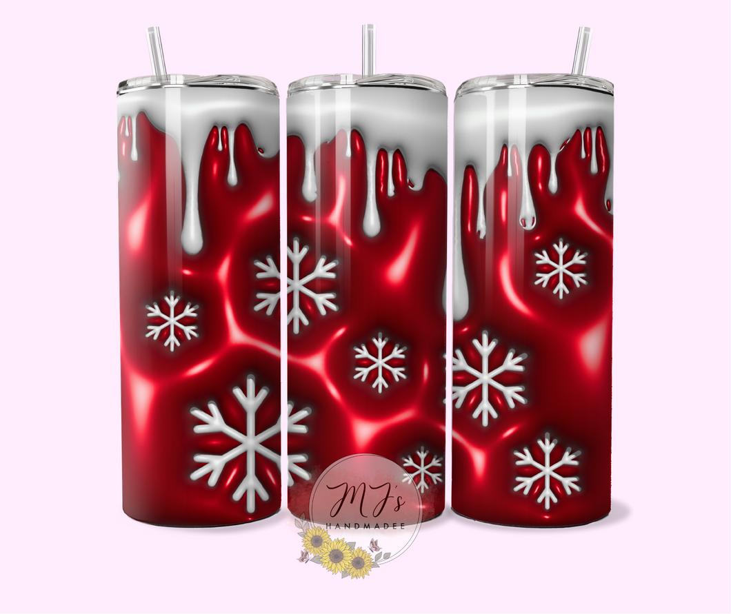 Snowflakes 3D 20oz Tumbler