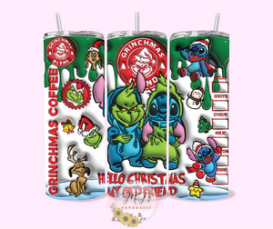 Grinchmas Blend 3D 20oz Tumbler