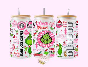 Grinchmas Blend Coffee 16oz Glass Cup