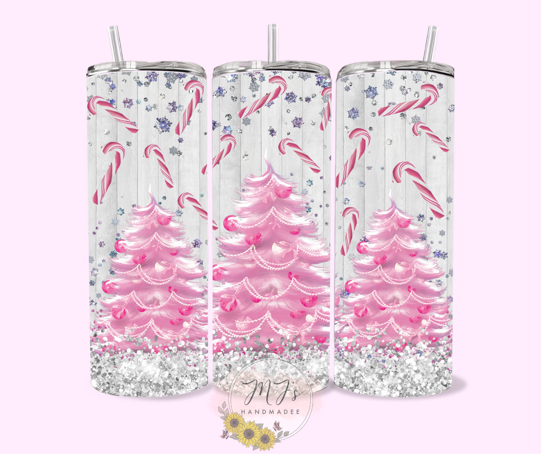 Pink Christmas 20oz Tumbler