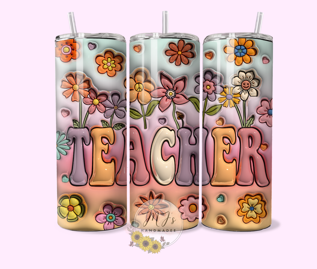 Teacher 3D 20oz Tumbler