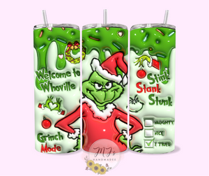 Stink Stank Stunk 3D 20oz Tumbler