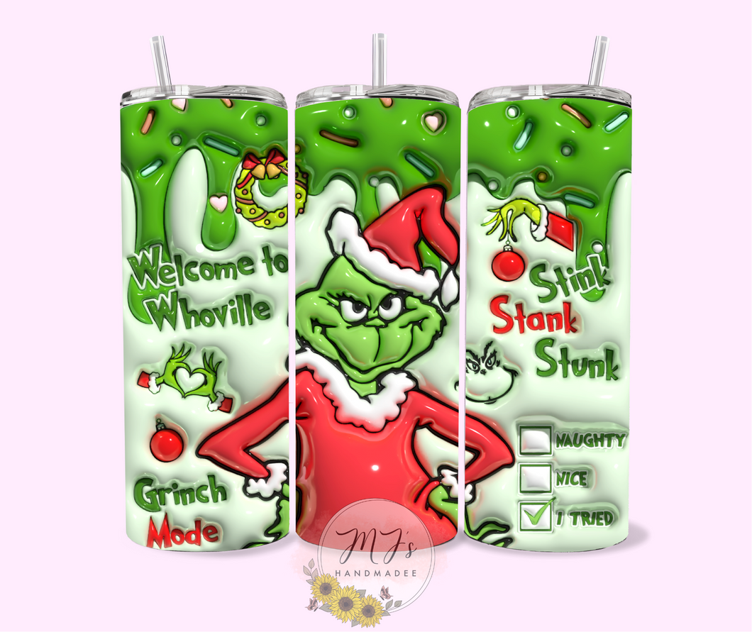 Stink Stank Stunk 3D 20oz Tumbler