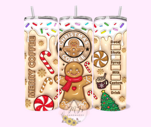 Gingerbread Coffee 3D 20oz Tumbler