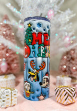 Load image into Gallery viewer, Merry Christmas Friends 3D 20oz Tumbler
