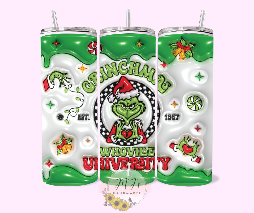 Whoville University 3D 20oz Tumbler