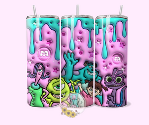 Monsters 3D 20oz Tumbler