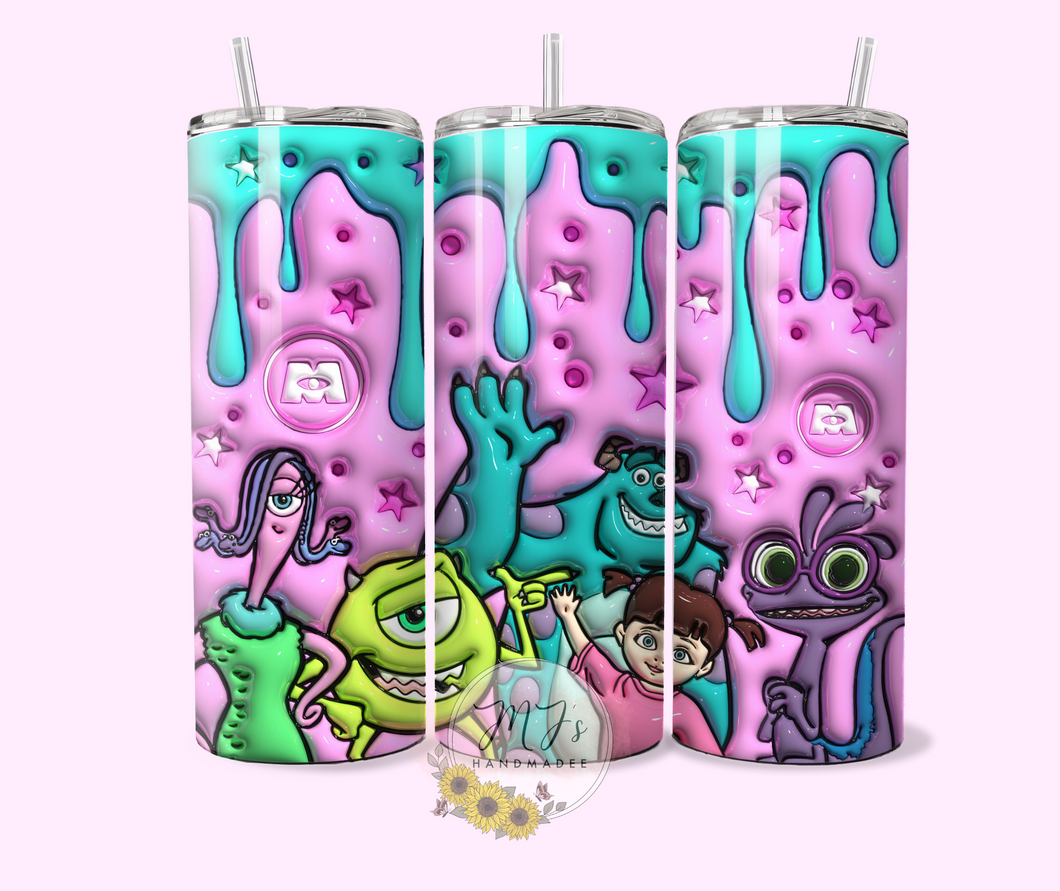 Monsters 3D 20oz Tumbler