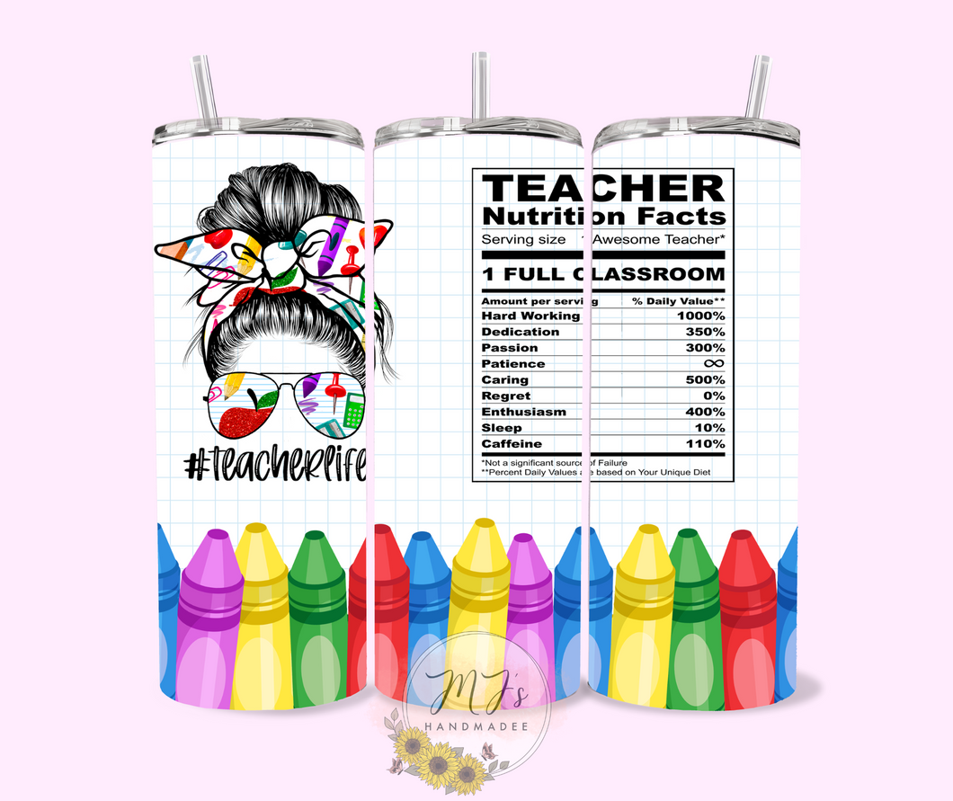 Teacher Life 20oz Tumbler