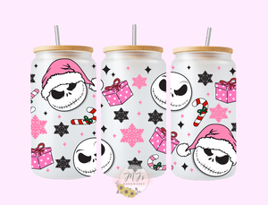 Pink Jack 16oz Glass Cup
