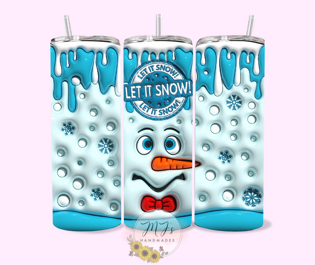 Let It Snow 3D 20oz Tumbler
