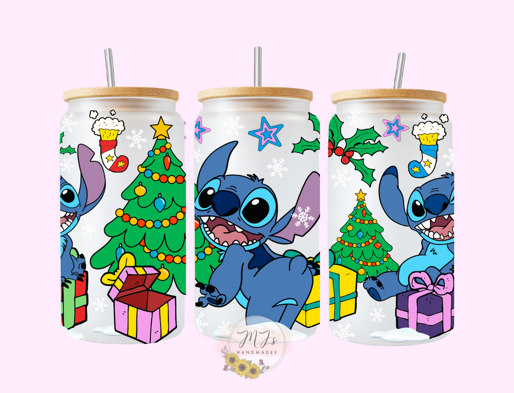 Stitch Presents 16oz Glass Cup