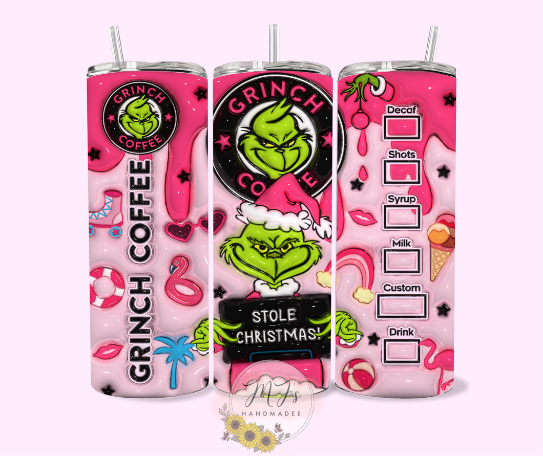 Grinch Coffee 3D 20oz Tumbler