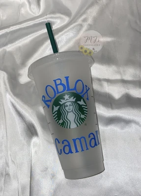 Roblox inspired Starbucks Cold Cup