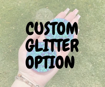 CUSTOM GLITTER OPTION Car Coasters