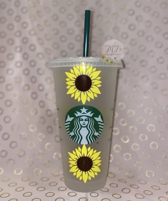Sunflower Starbucks Cold Cup