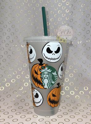 Pumpkin King Starbucks Cold Cup