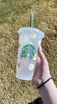 Daisies Starbucks Cold Cup