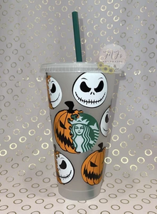 Pumpkin King Starbucks Cold Cup