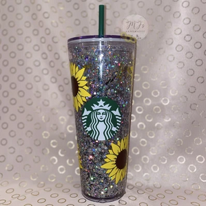 Sunflower Snowglobe Cup