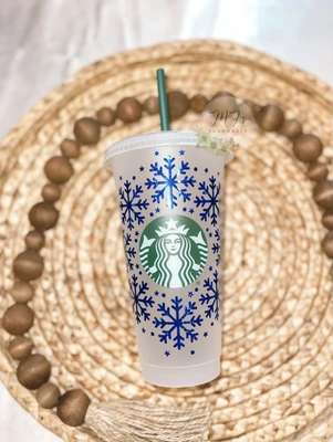Snowflake Wreath Cold Cup
