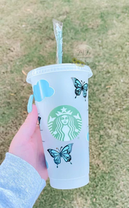 Cloudy Butterflies Cold Cup
