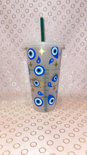 Load image into Gallery viewer, Blue Evil Eye Cold Cup
