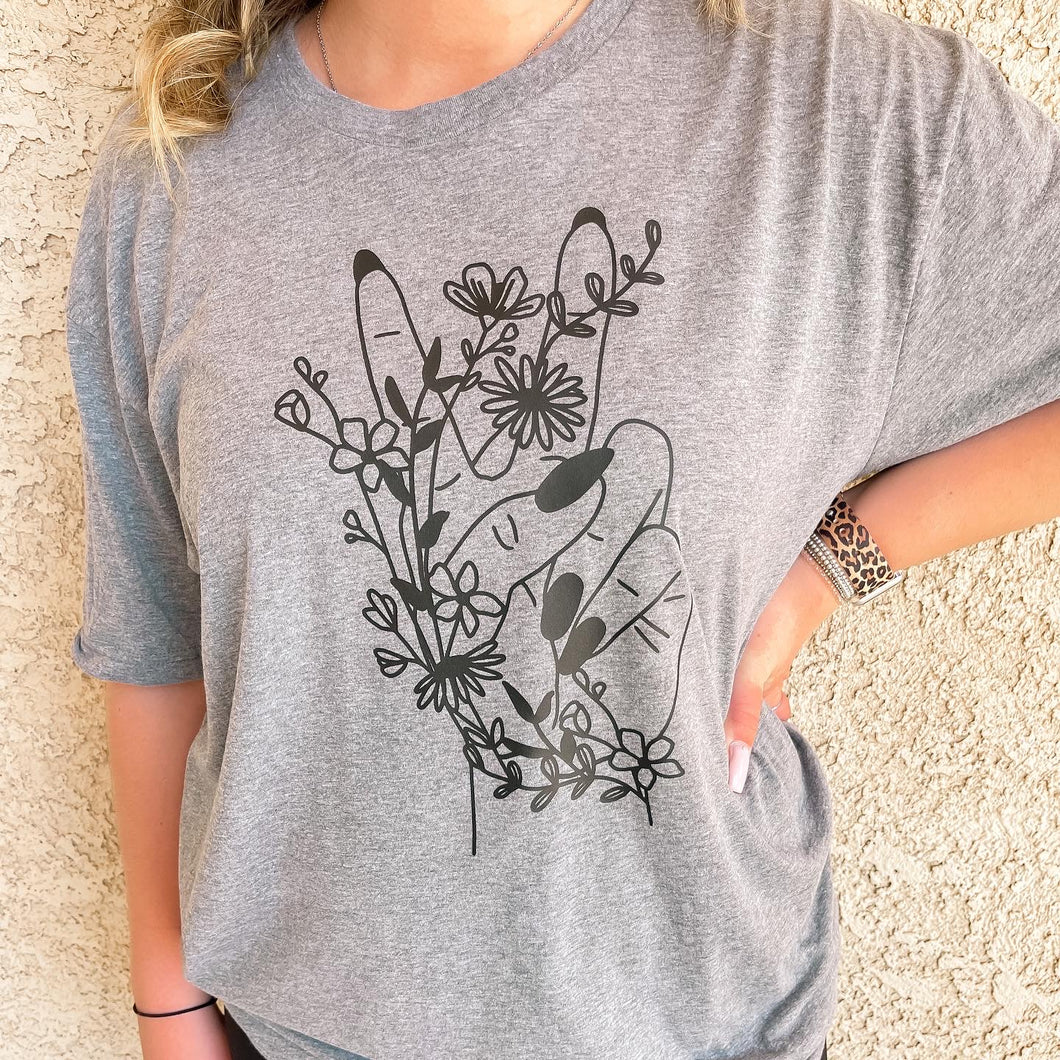 Floral Peace Tee