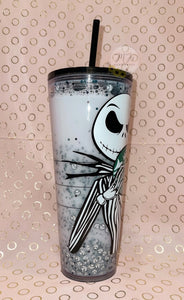 Jack Skellington Snowglobe Tumbler