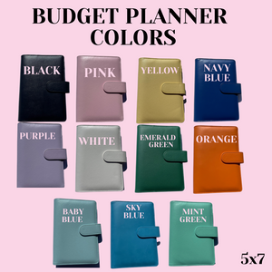 CUSTOM WORDING Front Cover Budget Planner