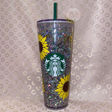 Load image into Gallery viewer, Sunflower Snowglobe Tumbler
