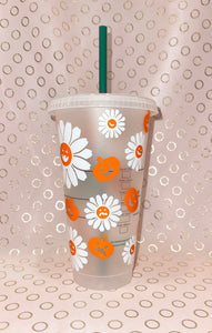 Pumpkin Daisies Cold Cup