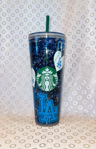 Baseball Inspired Snowglobe Tumbler